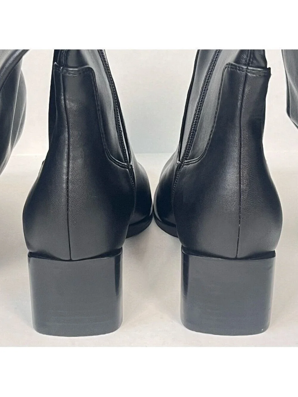 Marc Fisher Black Silver Toe Over The Knee Boots Size 5